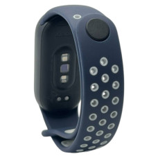 Ремінець до фітнес браслета BeCover Vents Style для Xiaomi Mi Smart Band 9 Blue-White (711987)