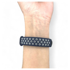 Ремінець до фітнес браслета BeCover Vents Style для Xiaomi Mi Smart Band 9 Blue-White (711987)