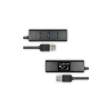 Концентратор AXAGON USB 3.1 to 4xUSB 3.0 1.2m + cable USB to Micro 5P black (HUE-S2BL)