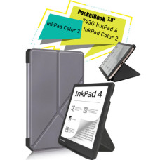 Чохол до електронної книги BeCover Ultra Slim Origami PocketBook 743G InkPad 4/InkPad Color 2/InkPad Color 3 (7.8") Gray (713087)