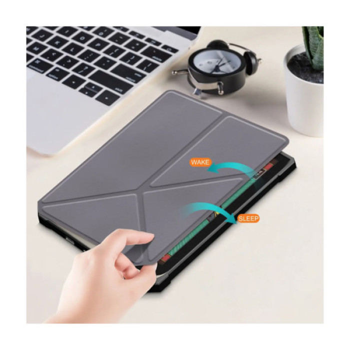 Чохол до електронної книги BeCover Ultra Slim Origami PocketBook 743G InkPad 4/InkPad Color 2/InkPad Color 3 (7.8") Gray (713087)