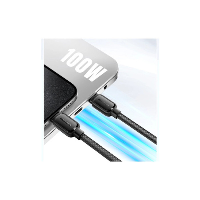 Дата кабель USB-C to USB-C 1.0m 100W black Essager (EXCTT1-TD01-P)