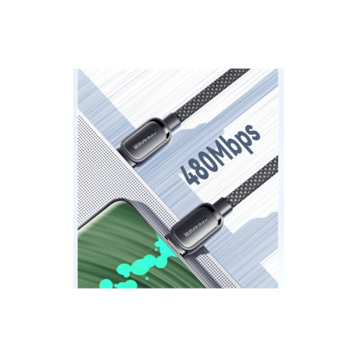 Дата кабель USB-C to USB-C 1.0m 100W black Essager (EXCTT1-TD01-P)