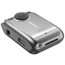 FM модулятор XO BCC15 Bluetooth V5.3 AUX 3.5 мм/Type-C/TF Grey (BCC15.tarnish)