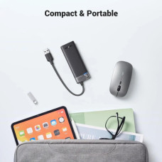 Концентратор Ugreen USB 3.0 to 4xUSB 3.2 Gen1 CM653 black (15548)