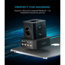 Зарядний пристрій Armorstandart ARP-544 Resolute Power USB-C 100W GaN 2m Black (ARM73177)