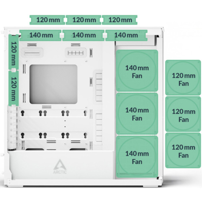 Корпус Arctic XTENDER WHT (ACPCC00014A)
