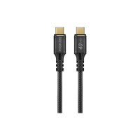 Дата кабель USB-C to USB-C 1.0m Promate (powerbolt240-1m.black)