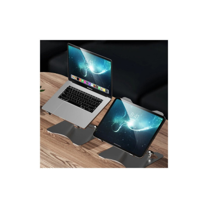 Підставка до ноутбука RTAKO RS-CP75A Dual-Layer Carbon Steel Laptop Stand (6930539527331)