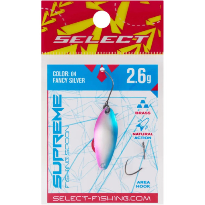 Блешня Select Supreme 2.6g 30mm 04 Fancy Silver (1870.80.54)