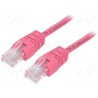 Патч-корд 0.5м, UTP, cat.5e, CCA, pink Cablexpert (PP12-0.5M/RO)