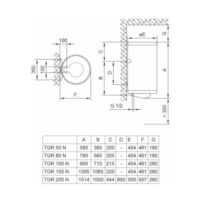 Бойлер TIKI TGR150N_PRIMEM150 (700174)