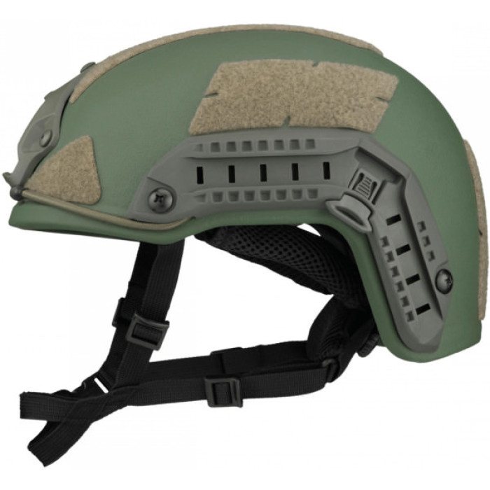 Шолом військовий Ukrainian Armor FAST Устраш 1.0, розмір M, зелений (FASTMRG)
