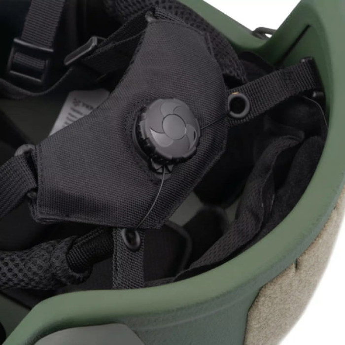 Шолом військовий Ukrainian Armor FAST Устраш 1.0, розмір M, зелений (FASTMRG)