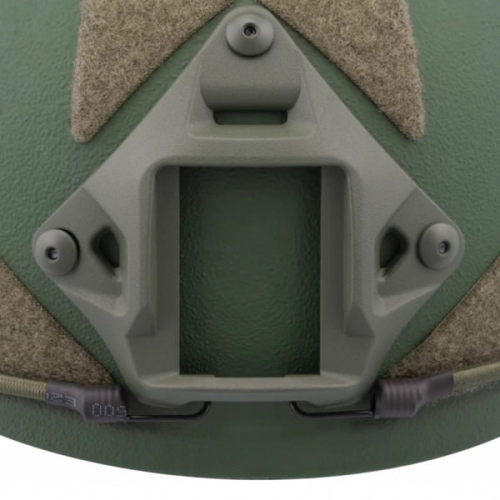 Шолом військовий Ukrainian Armor FAST Устраш 1.0, розмір M, зелений (FASTMRG)