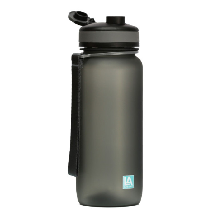 Пляшка для води Line Art Flores 650 мл сірий (60014218LA-07)