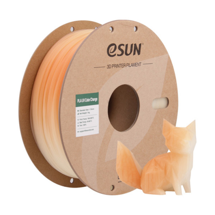 Пластик для 3D-принтера eSUN PLA UV 1,75mm 1kg Orange (PLA-UV CC175UV-O1P1)