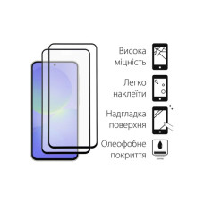 Чохол до мобільного телефона Dengos Kit Samsung Galaxy A36 Soft + 2 pcs glass (Black) (DG-CTG2P-13)