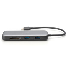 Порт-реплікатор Digitus USB-C > 2xHDMI/2xUSB-A/USB-C/SD/MicroSD/RJ54 (DA-70915)