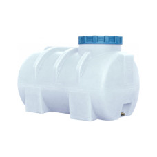 Ємність для води Пласт Бак горизонтальна харчова 250 л біла (763)