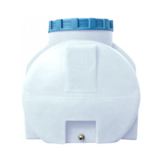 Ємність для води Пласт Бак горизонтальна харчова 250 л біла (763)