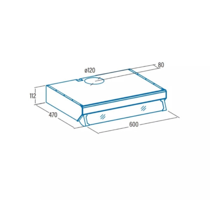 Витяжка кухонна Cata F 2060 bk