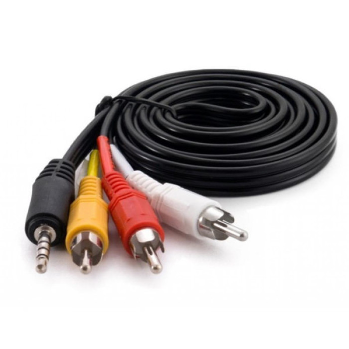 Кабель мультимедійний 3.5mm M to 3xRCA M 1.5m Extradigital (KBV1731)
