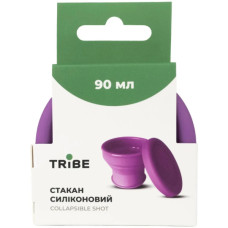 Чашка туристична Tribe Collapsible Shot 90 мл з кришкою, plum (T-FF-0030-plum)