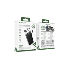 Батарея універсальна Acefast 10000mAh 30W PD, USB-C witch cable, USB-A, Li-Pol, M7 Black (6974316283379)