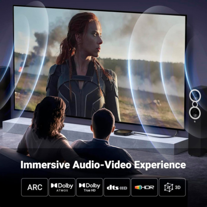 Кабель мультимедійний HDMI M to HDMI M 2.0m V2.0 4K60Hz HD153 black Ugreen (25299)