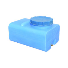 Ємність для води Пласт Бак квадратна харчова 100 л прямокутна синя (12453)