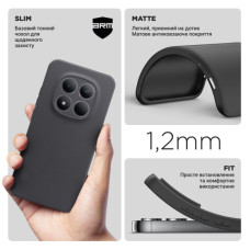 Чохол до мобільного телефона Armorstandart Matte Slim Fit Xiaomi Redmi Note 15 Pro 5G Camera cover Black (ARM89716)
