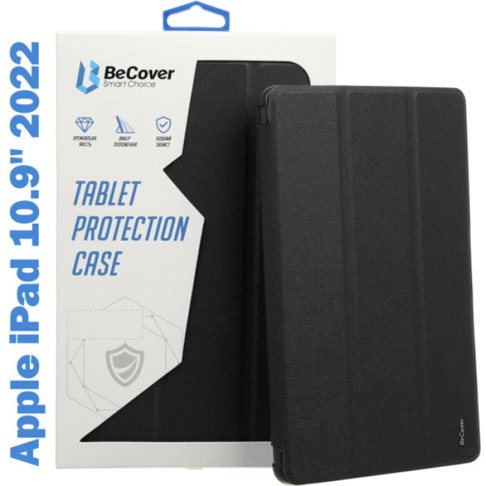 Чохол до планшета BeCover Tri Fold Soft TPU Silicone Apple iPad 10.9" 2022/24/11" 2025 Black (708518)