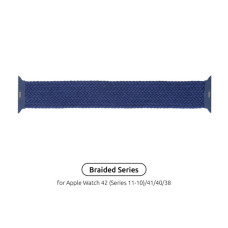Ремінець до смарт-годинника Armorstandart Braided Solo Loop для Apple Watch 42 (Series 11-10)/41/40/38 Atlantic Blue Size 4 (132 mm) (ARM58067)