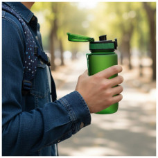 Пляшка для води Line Art La Plata 600 мл зелений (60014118LA-04)