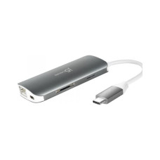 Порт-реплікатор J5create Dock-Station USB-C 9-in-1 (хаб/HDMI/PD/картридер) (JCD383-N)