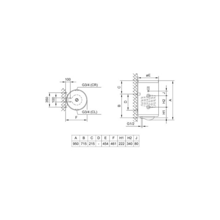 Бойлер непрямого нагріву TIKI Prime CR 100V9 (700177)