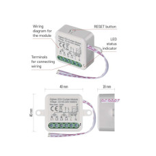 Модуль управління розумним будинком EMOS H5110 Smart Motor Control ZigBee 3.0 Dual-Channel (H5110)