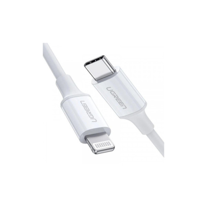 Дата кабель USB-C to Lightning 1.0m 3A US171 white Ugreen (10493)
