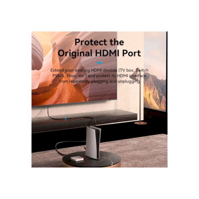 Кабель мультимедійний HDMI M to HDMI F 2.0m V2.0 4K60Hz Vention (AHCBH)