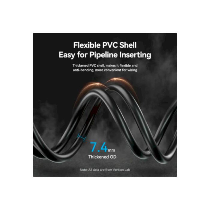 Кабель мультимедійний HDMI M to HDMI F 2.0m V2.0 4K60Hz Vention (AHCBH)