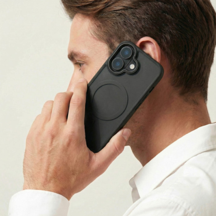 Чохол до мобільного телефона Armorstandart Unit MagCase Apple iPhone 17 Black + Orange Button Set (ARM90579)