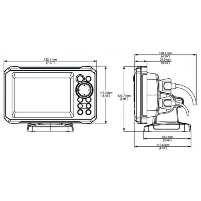 Ехолот Lowrance EAGLE-5 SPLITSHOT HD ROW (000-16112-001)