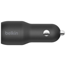 Зарядний пристрій Belkin Car Charger (24W) Dual USB-A, USB-A - USB-C, 1m, black (CCE001BT1MBK)