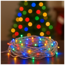 Гірлянда ColorWay LED 100 10м (8 функцій) різнокольорова (прозорий кабель) USB (CW-G-100L10UTMC)