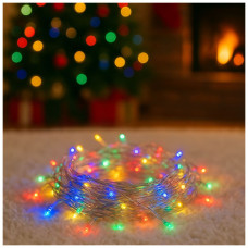 Гірлянда ColorWay LED 100 10м (8 функцій) різнокольорова (прозорий кабель) USB (CW-G-100L10UTMC)
