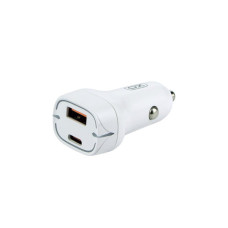 Зарядний пристрій XO 1xUSB QC3.0 + 1xUSB-C PD20W white (CC37-WH)