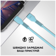 Дата кабель USB-C to Lightning 1.0m AR88 3A Blue Armorstandart (ARM65288)