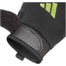 Рукавички для фітнесу Adidas Essential Training Gloves ADGB-15000GN чорний, зелений XS (885652027731)