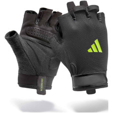 Рукавички для фітнесу Adidas Essential Training Gloves ADGB-15000GN чорний, зелений XS (885652027731)